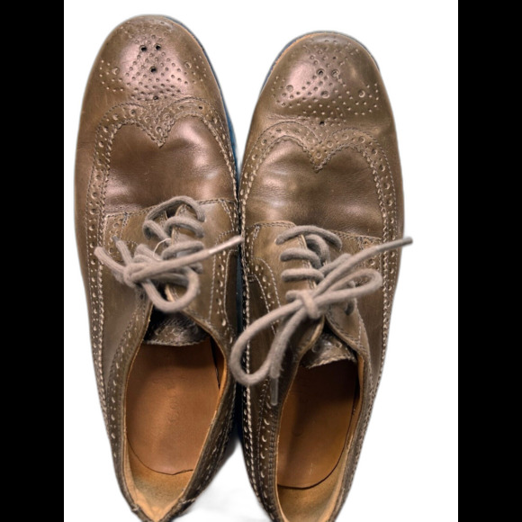 Cole Haan Men’s Lunargrand Wingtip Oxford Blue Leather Shoes Size 7.5M - Picture 10 of 10